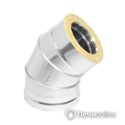 Колено 135° (45°) Теплов и Сухов Отвод Термо 45* ОТ-Р 430-0.5/оцинковка D150/210 в Архангельске