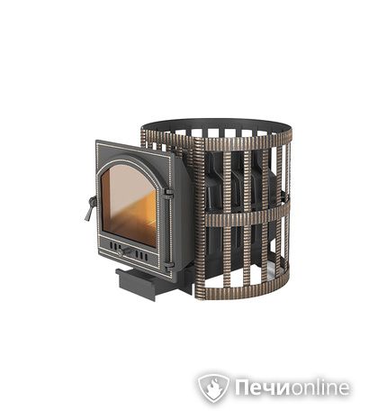 Дровяная печь-каменка Везувий Легенда Ретро Ковка 24 (205) в Архангельске