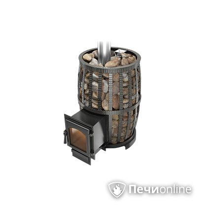 Дровяная печь-каменка Везувий Легенда Русский пар Ковка 24 (270) в Архангельске