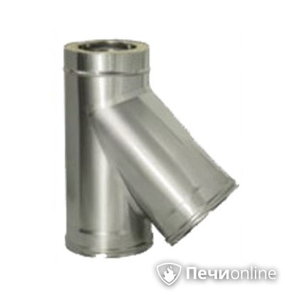 Дымоход Дымок Тройник 45° с изоляцией 0.5 мм. ТRFR45 200/280 в Архангельске