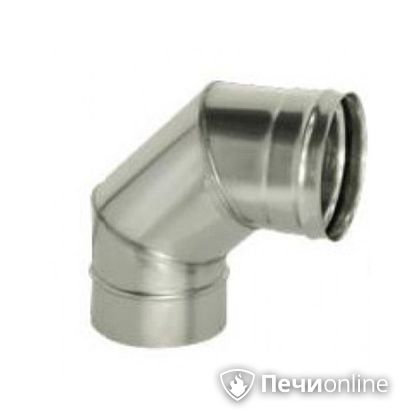 Дымоход Дымок Колено 90° одностенный 0.8 мм ОТНR90 120 в Архангельске