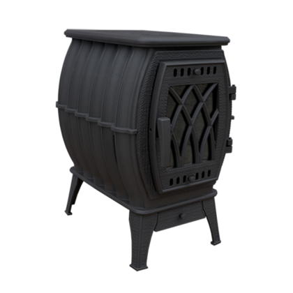 Отопительно-варочная печь Прометалл Бахта Черный  в Архангельске