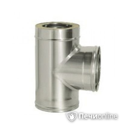 Дымоход Дымок Тройник 90° с изоляцией 0.5 мм. ТRFR90 150/230 в Архангельске