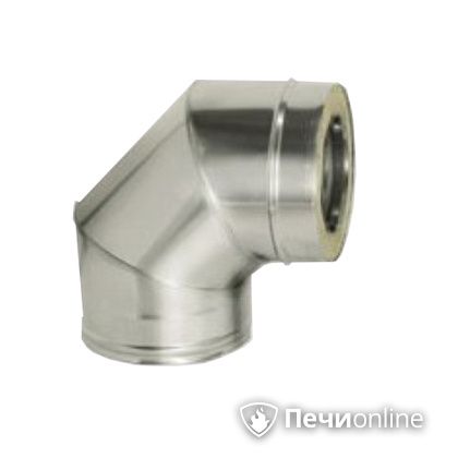Дымоход Дымок Колено 90° с изоляцией 0,8 мм. OТFR90 150/230 в Архангельске