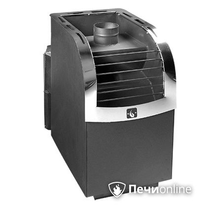Дровяная банная печь Конвектика Ниагара Сетка 16 антрацит в Архангельске