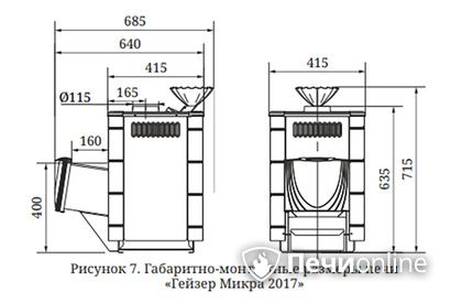 Дровяная печь-каменка TMF Гейзер Микра 2017 Inox ДА ЗК ТО терракота в Архангельске