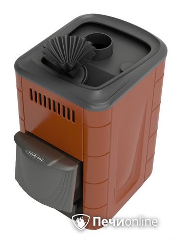 Дровяная печь-каменка TMF Гейзер Мини 2016 Carbon ДА КТК ЗК терракота в Архангельске