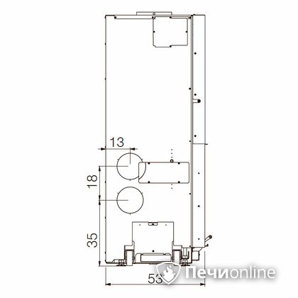 Каминная топка Edilkamin WINDO 70 nero в Архангельске