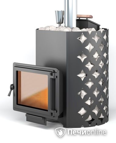 Дровяная печь-каменка Этна 24 (Панорама) Закрытая каменка в Архангельске