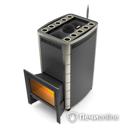 Дровяная банная печь TMF Гекла Inox БСЭ ЗК антрацит НВ в Архангельске