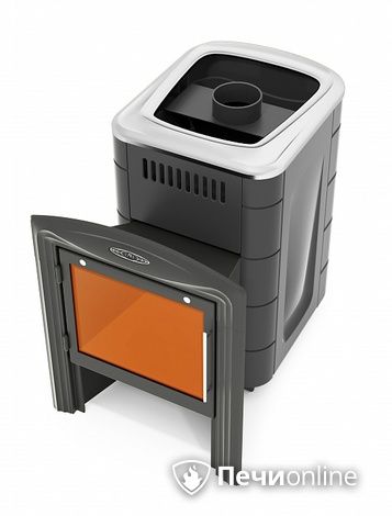 Дровяная банная печь TMF Компакт 2017 Inox Витра антрацит в Архангельске