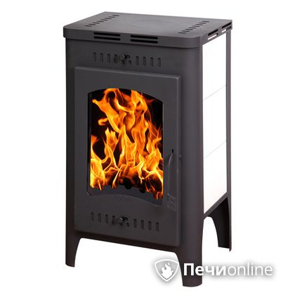 Печь-камин Экокамин Бавария Оптима с металлической крышкой, 6 кВт в Архангельске