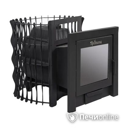 Дровяная банная печь Протопи Чугунка 16 Подкова Панорама в Архангельске