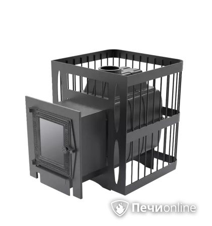 Дровяная банная печь Протопи Чугунка 16 Сетка С в Архангельске