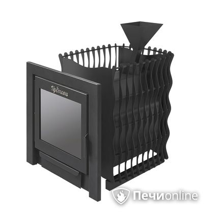 Дровяная банная печь Протопи Вулкан 14 Подкова Панорама в Архангельске
