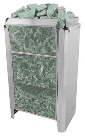 Электрокаменка для сауны Политех Kristina Classic Stone облицованная змеевиком 16 кВт в Архангельске