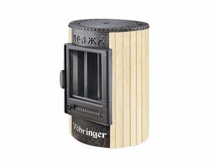 Отопительно-варочная печь Ферингер  Нелжа ПФ ("Окаменевшее дерево" наборный) в Архангельске