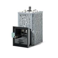 Печь для бани на газу ИзиСтим Ялта 25К с газовой горелкой САБК8-40, AISI430