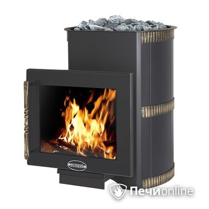 Дровяная банная печь Везувий Лава 16 Панорама в Архангельске