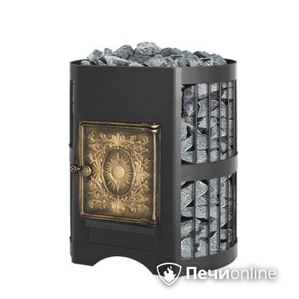 Дровяная банная печь Везувий Скиф Стандарт 12 ДТ-3 без выносного тоннеля в Архангельске