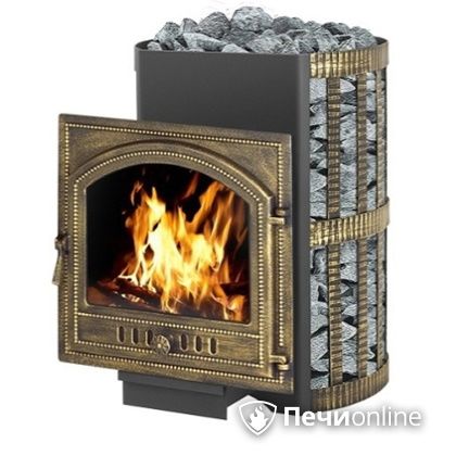 Дровяная банная печь Везувий Скиф Ковка 22 (205) в Архангельске