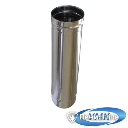 Дымоход УМК Труба D140 L=0,5 м 1,0 мм. нержавейка в Архангельске