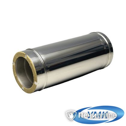 Дымоход УМК Сэндвич-труба 0.5м 120х200 Н+Оц 0.5мм 0.5мм по воде в Архангельске