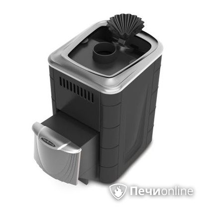 Дровяная банная печь TMF Гейзер Мини 2016 Carbon закрытая каменка нержавеющая дверь антрацит в Архангельске