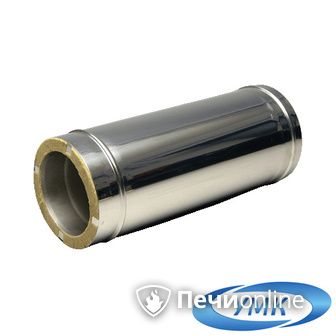 Дымоход УМК Сэндвич-труба 05м 140х200 Н+Н 1,0мм 0,5мм по воде в Архангельске