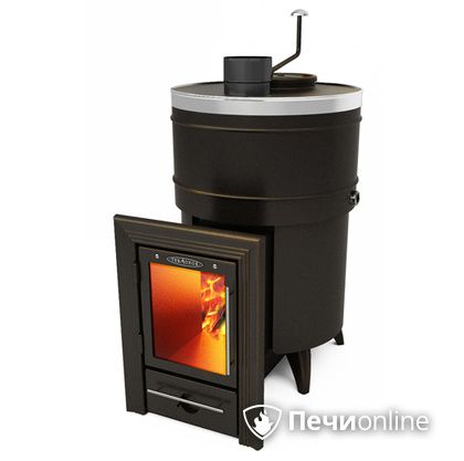 Дровяная банная печь TMF Скоропарка 2012 Inox Люмина черная бронза в Архангельске