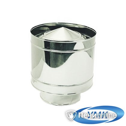 Дымоход УМК Зонт с дефлектором D160 0.5 мм нержавейка в Архангельске