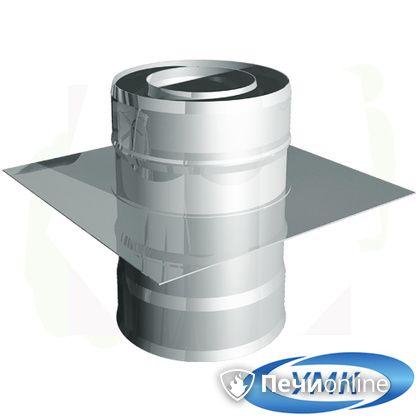 Дымоход УМК Монтажная площадка D150х210 Н+Н 1,0мм 0,5мм по воде в Архангельске