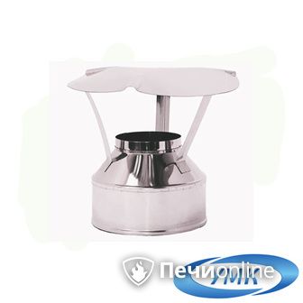 Дымоход УМК Оголовок D80х160 Н+Оц 0.5мм 0.5мм по воде в Архангельске