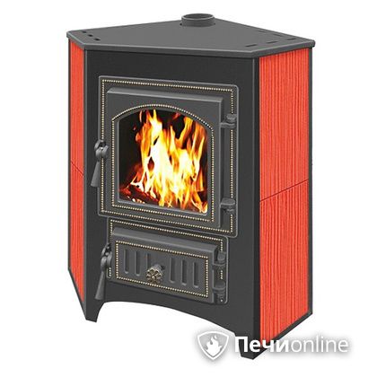 Печь-камин Везувий ПК-01(220) угловой красный в Архангельске