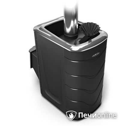 Дровяная банная печь TMF Гейзер 2014 Carbon дверь из нержавейки антрацит в Архангельске