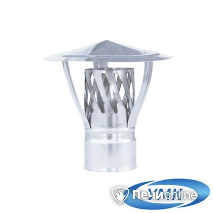 Дымоход УМК Зонт с искрогасителем D180 0.5 мм. нержавейка в Архангельске