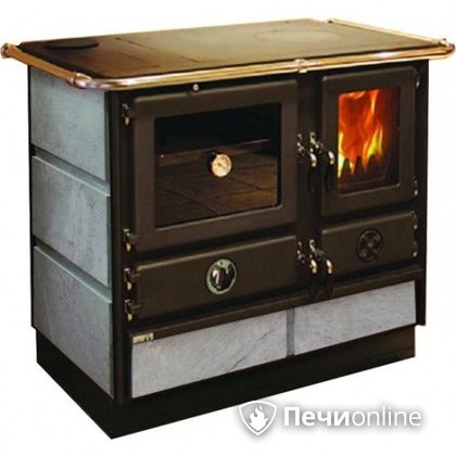 Отопительно-варочная печь MBS Thermo Magnum Stone L с теплообменником и духовым шкафом в Архангельске