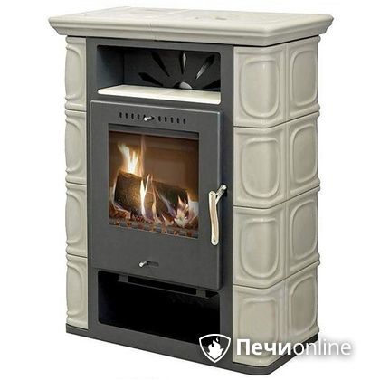Печь-камин Thorma Borgholm Keramik TOP (черн./TOP цв.слон.кости)  в Архангельске